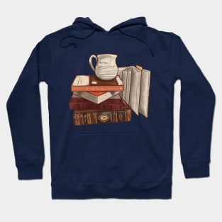 Warm Bookish Bookstack Hoodie